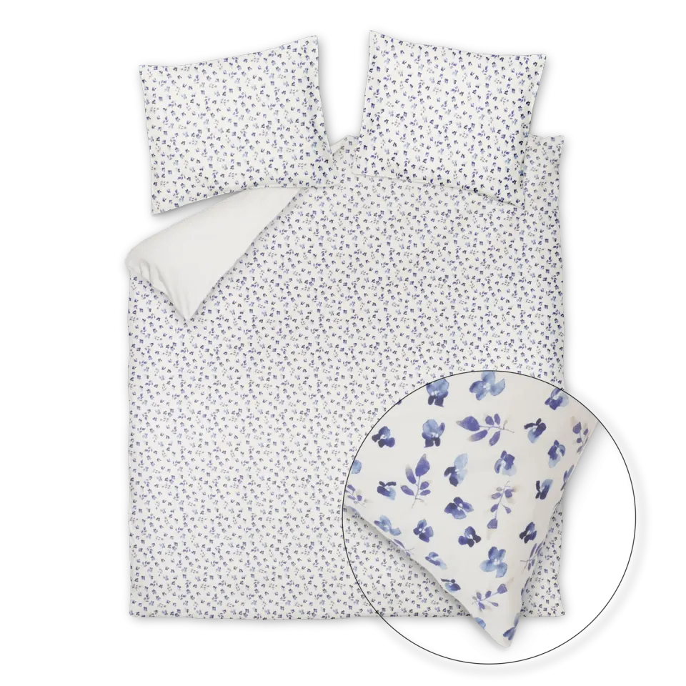 Vandyck Pure 98 XL dynetrekksett indigo 260x240 percale