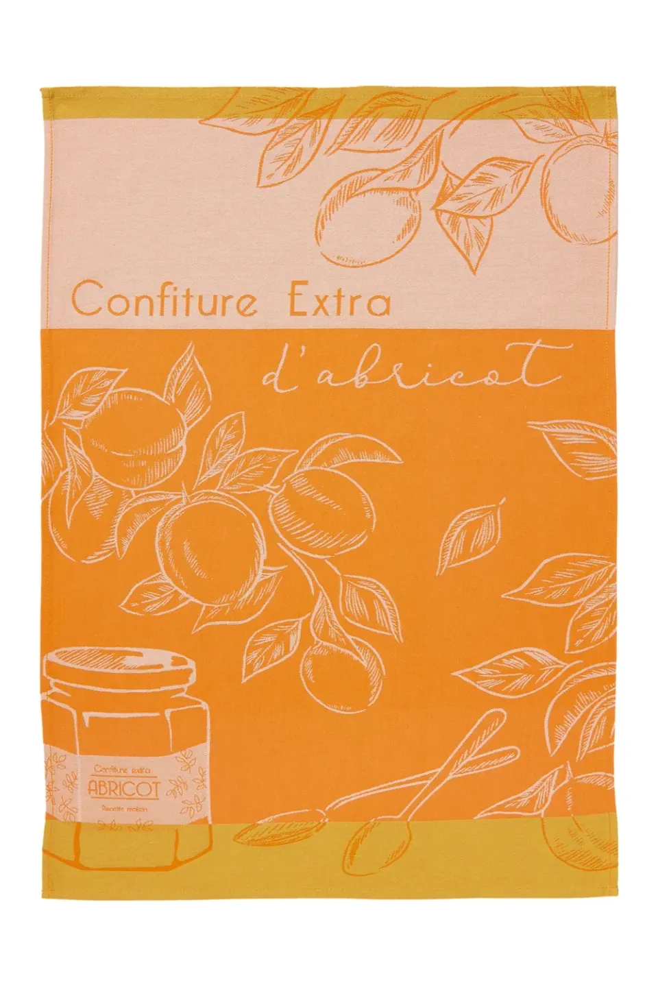 Coucke Apricot Delight kjøkkenhåndkle 50x75 oransje bomull