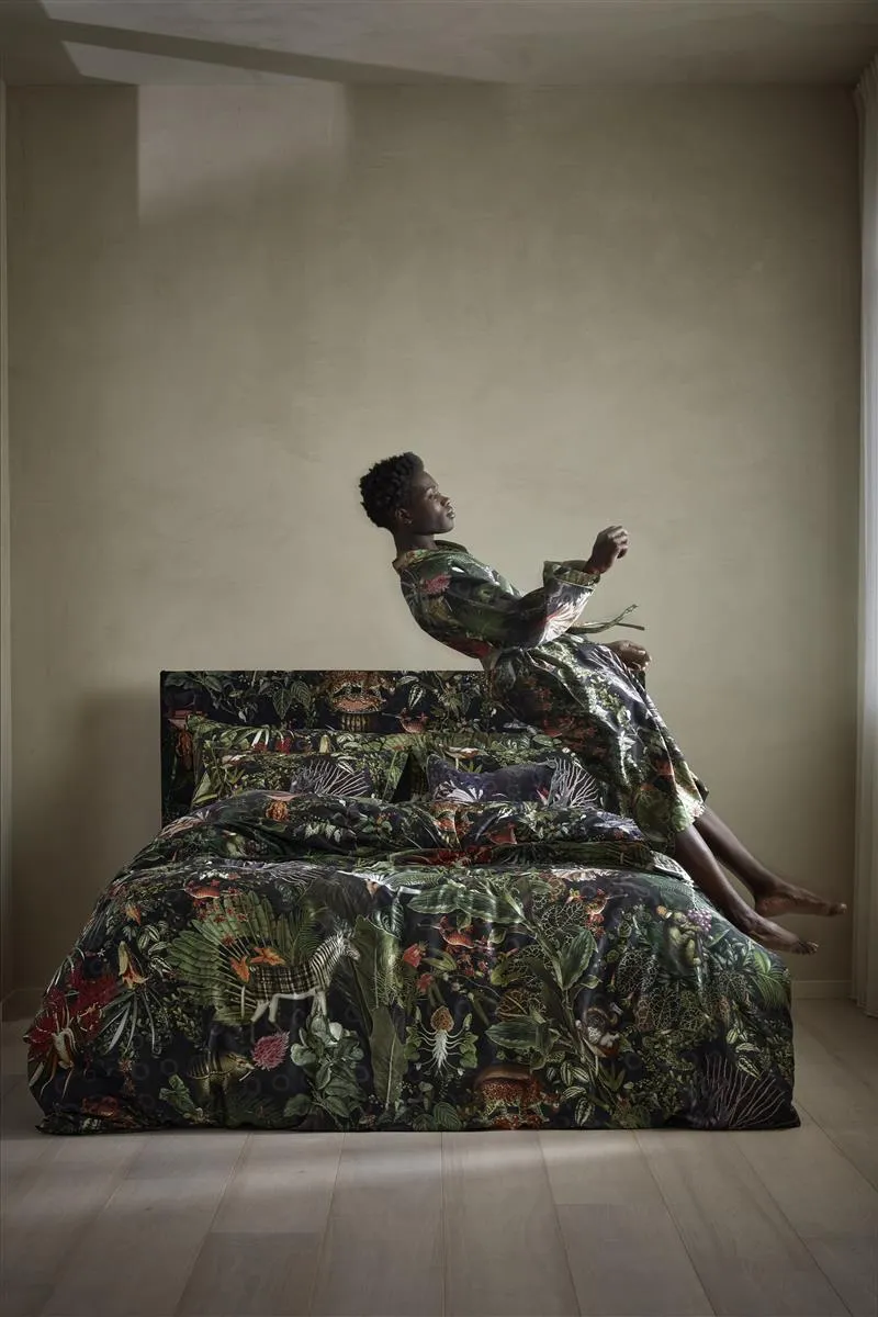 Moooi Menagerie Kimono morgenkåpe raven sateng