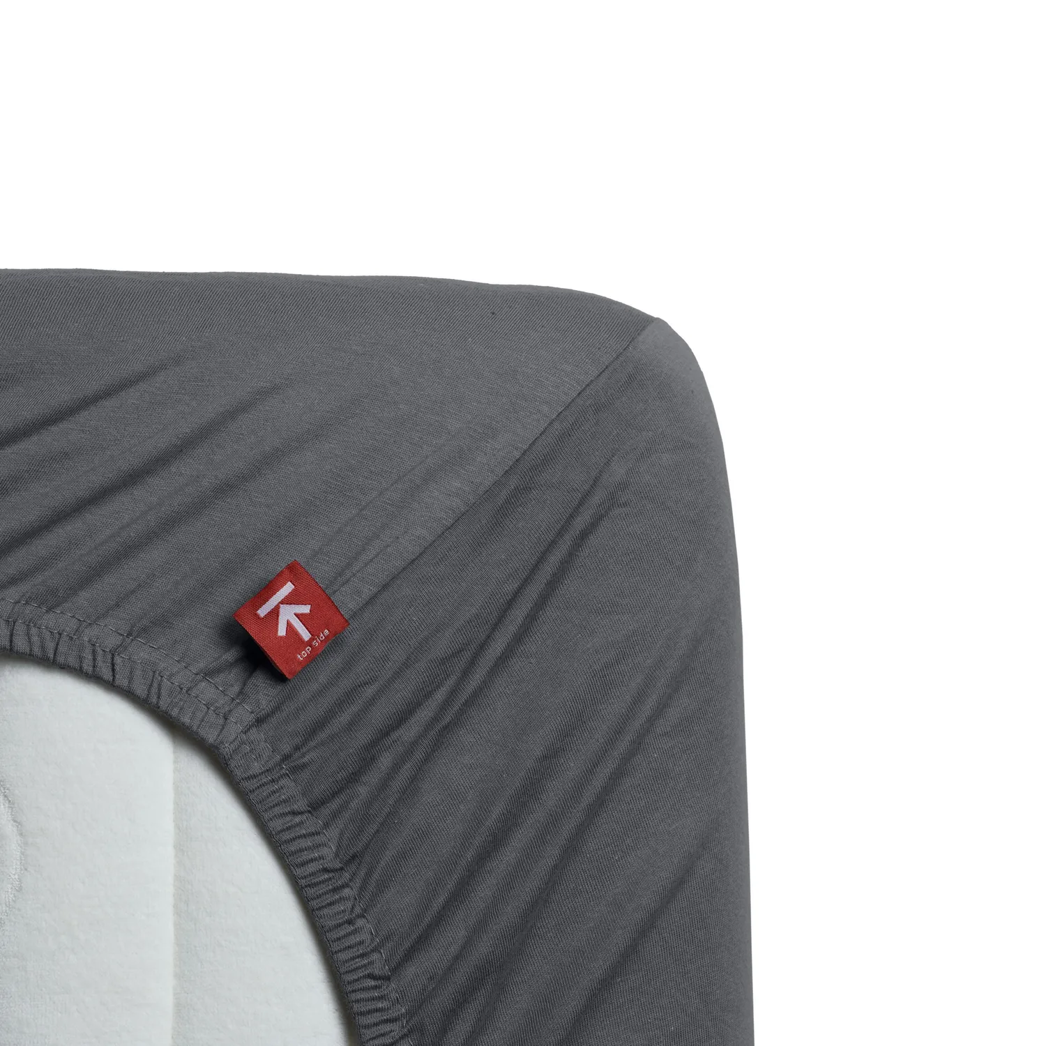 Beddinghouse Jersey Super Stretch laken 90x200 grå bomull