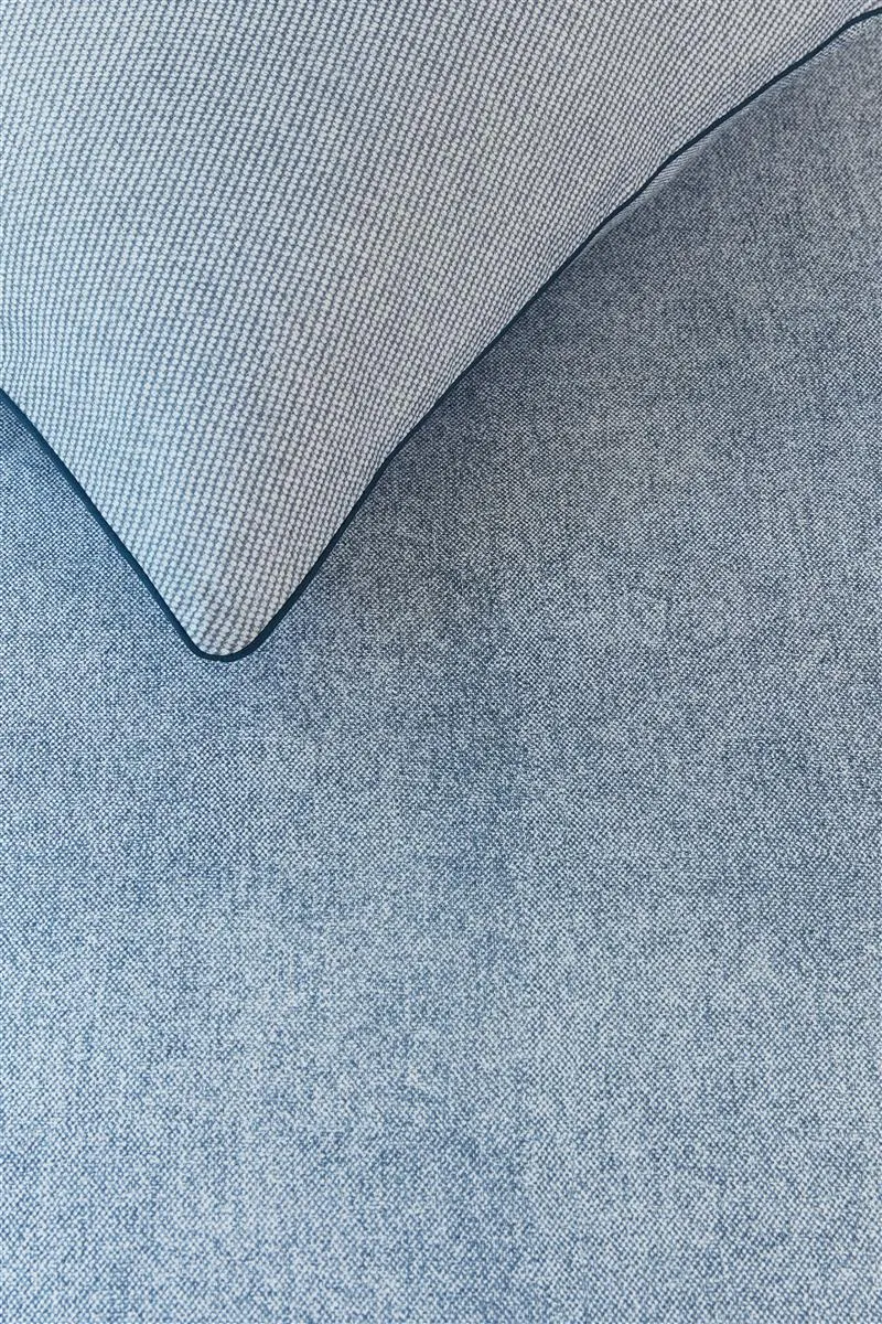 Riviera Maison Gingham dynetrekk 140x200 blått bomull