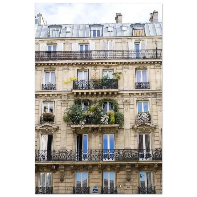Hellstrøm Building Rue de Seine kunsttrykk 40x60 cm halvblankt