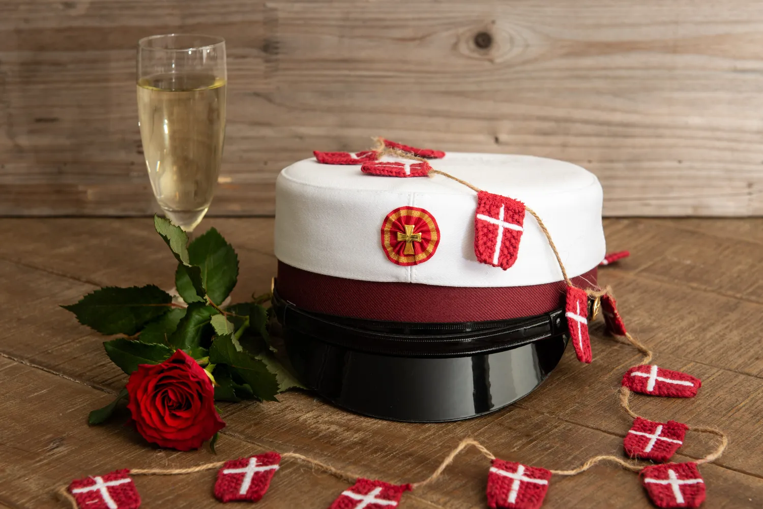Solwang Design dansk flaggirlander bomull 10 stk