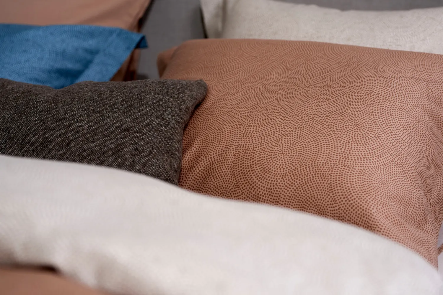Vandyck Sleepwell dynetrekk 200x200 praline prikker