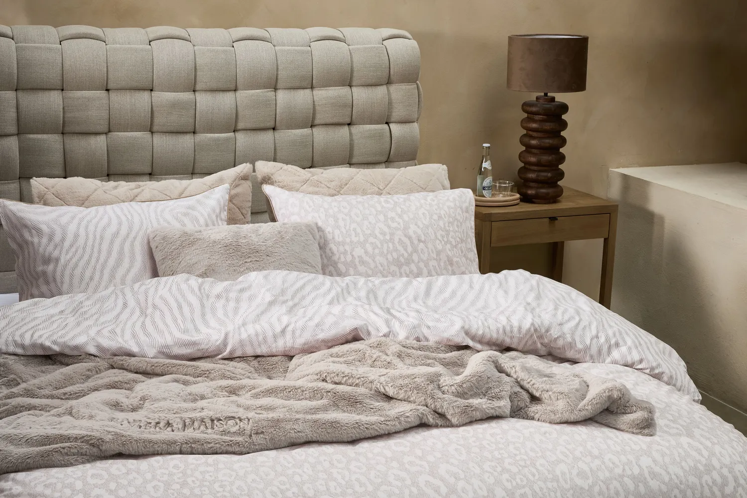 Rivièra Maison Addison dynetrekk sand 200x200/220 cm