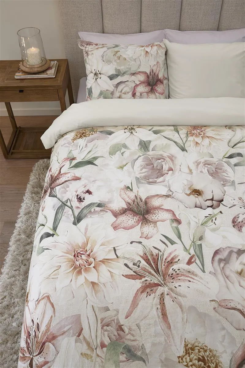 Riviera Maison Lily Love sengetøy 140x200 cm rosa blomstret