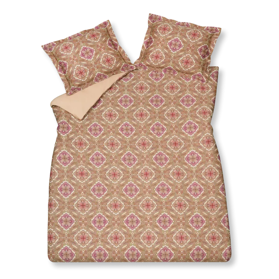 Vandyck Charm dynetrekksett apricot blush 200x200 sateng