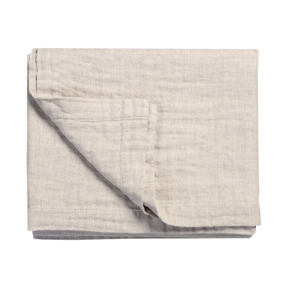 Vandyck Pure 22 sengeteppe 180x260 sand fiskeben