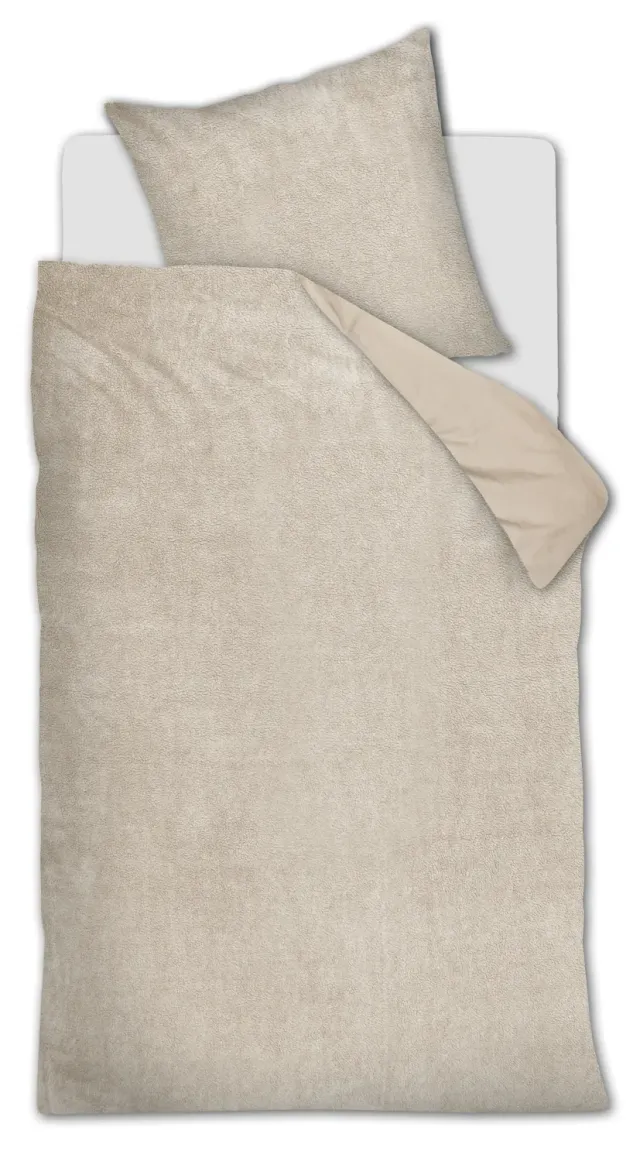 Ambiante Plush dynetrekk 140x200 cm sand teddy
