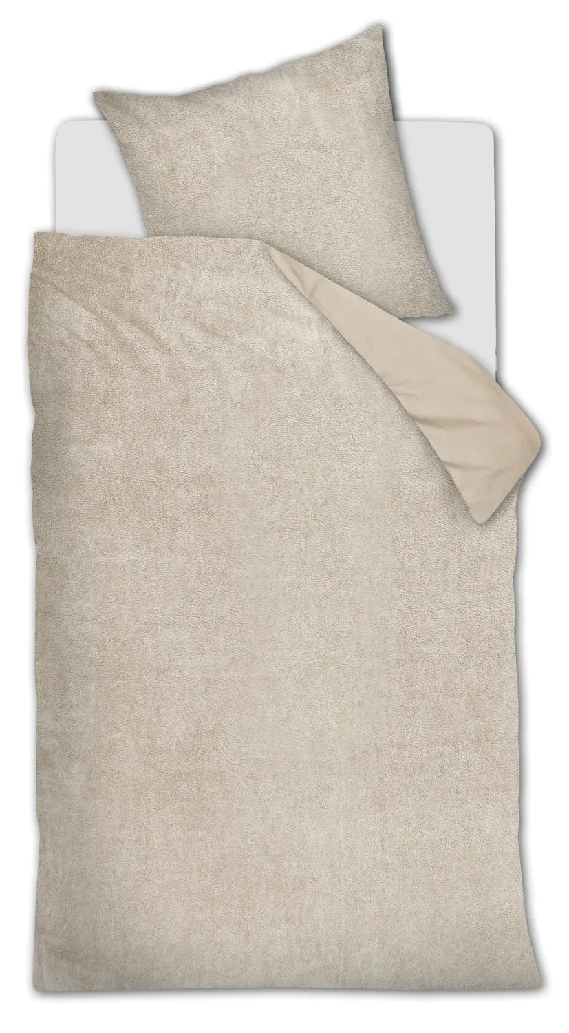 Ambiante Plush dynetrekk 140x200 cm sand teddy