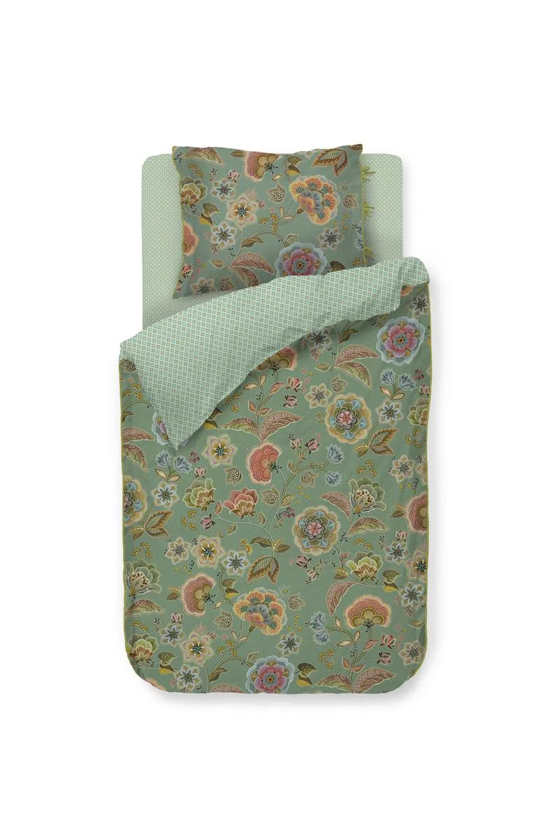 Pip Studio Matata dynetrekk grønn 200x200-220 perkal