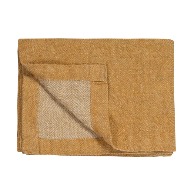 Vandyck Pure 52 pledd 160x250 sandy gold lin
