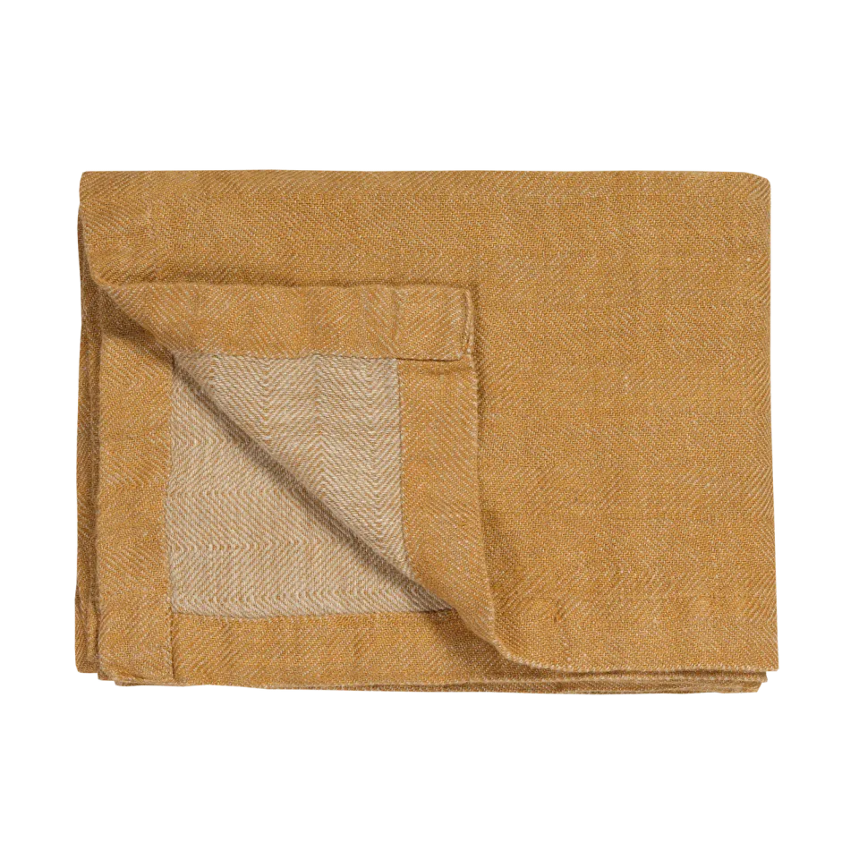 Vandyck Pure 52 pledd 160x250 sandy gold lin