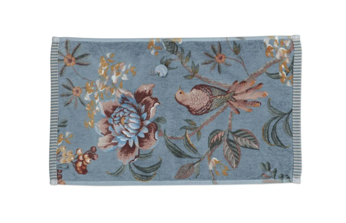 Pip Studio Secret Garden badelaken 70x140 blå bomull