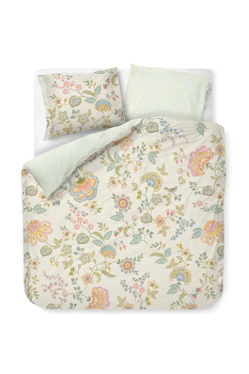 Pip Studio Buenas Tardes dynetrekk 140x200 offwhite blomster