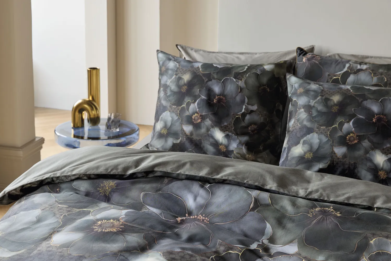 Kardol Decorum morgenkåpe grågrønn L/XL sateng