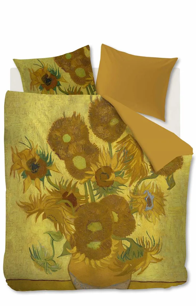 Beddinghouse Van Gogh Tournesol dynetrekk 140x200 gult sateng