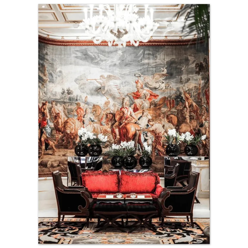 Hellstrøm Le Cinq Paris kunsttrykk 50x70 cm halvblankt