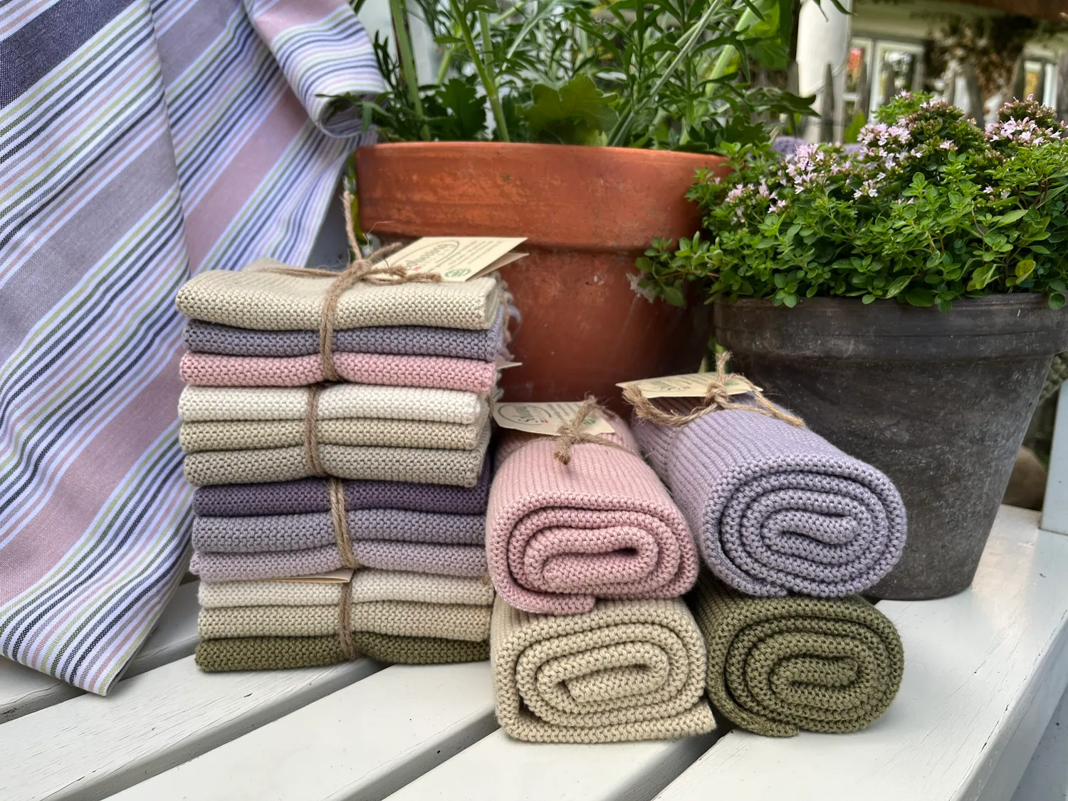 Solwang Design håndkle økologisk lys smoky rose