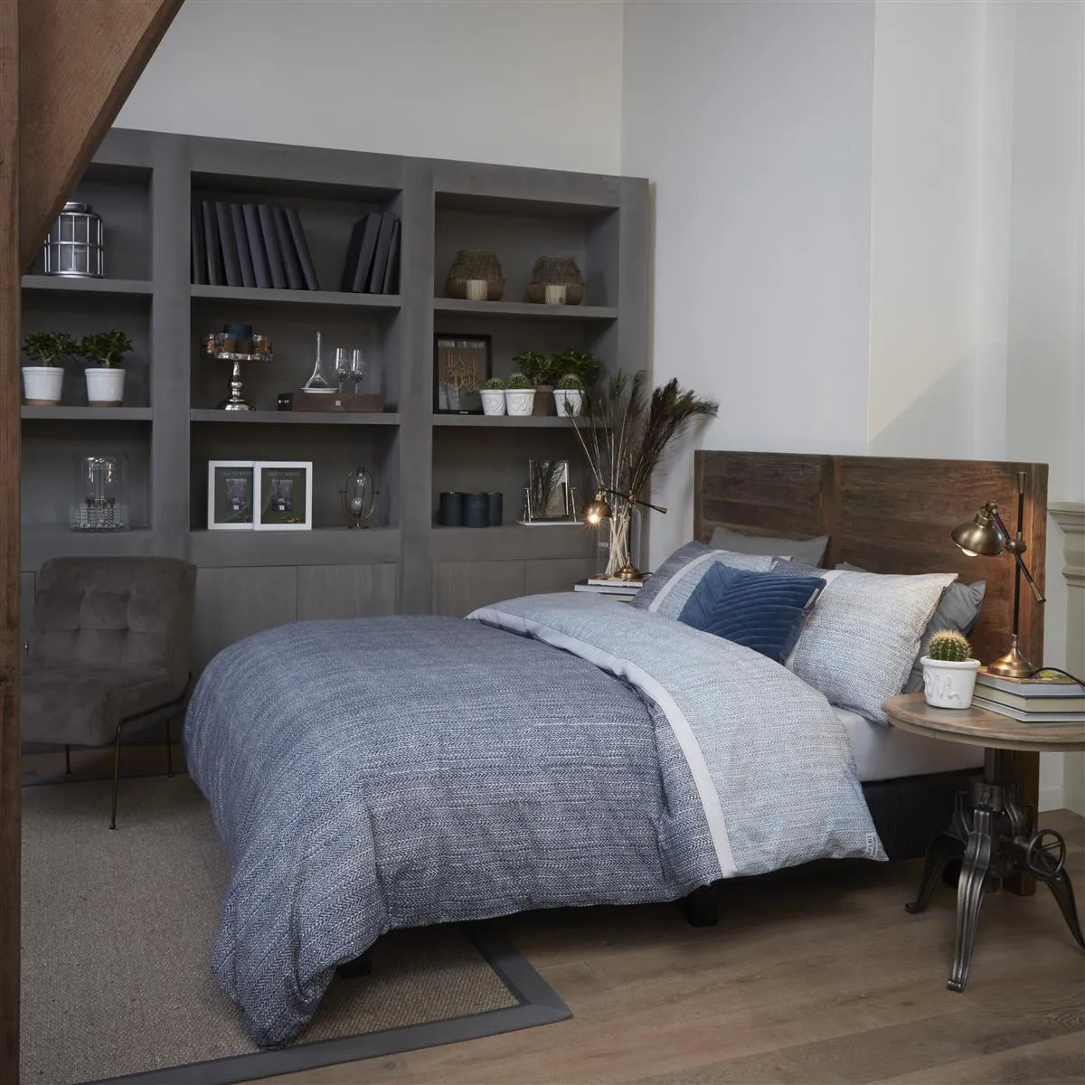 Riviera Maison Amsterdam Loft dynetrekk 140x200 blå