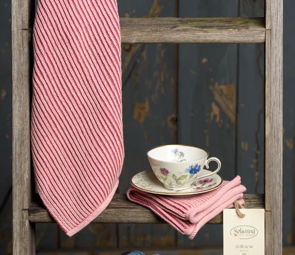 Solwang Design RibRib rosa toner håndkle 1 stk økologisk