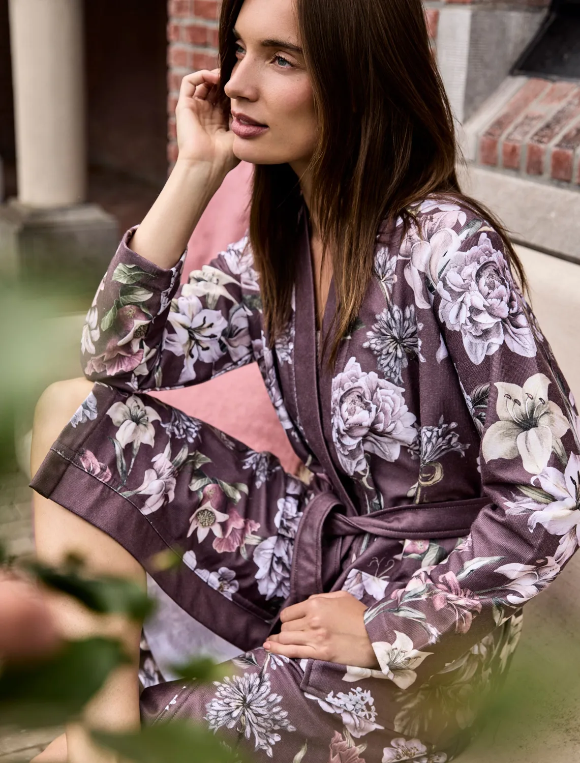 Vandyck Helena badekåpe rose taupe Large bambus