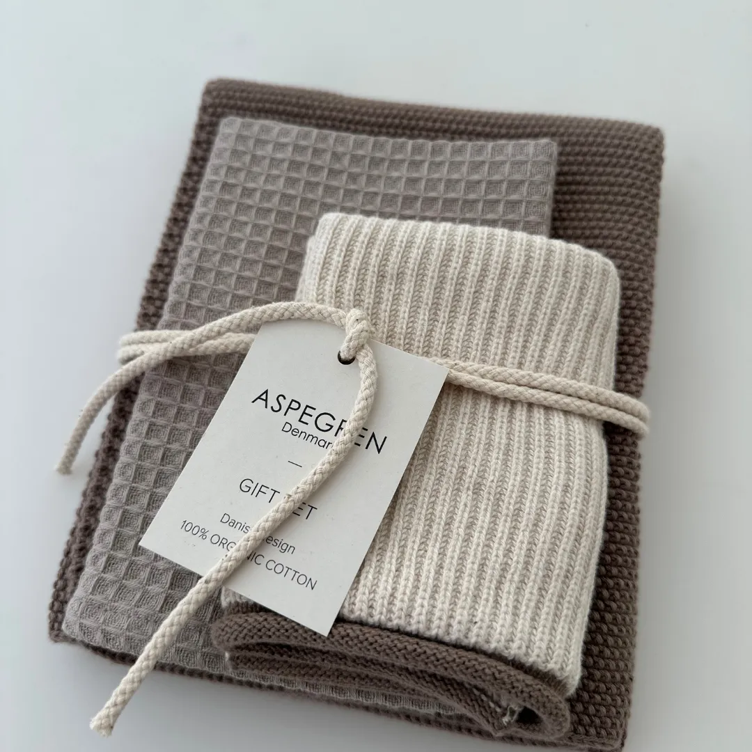 Aspegren Denmark Kitchen Gift Set Brown Sugar kjøkkensett 3 deler