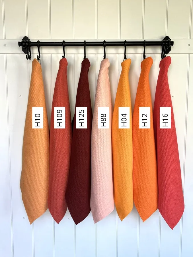 Solwang Design klar orange kjøkkenhåndkle økologisk 1 stk