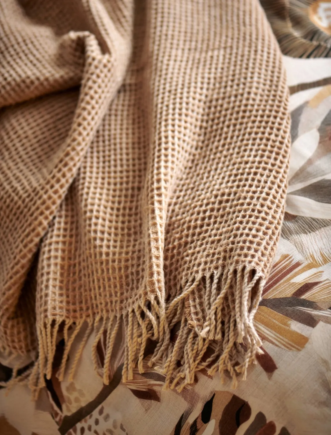 Vandyck Home 95 pledd 130x220 soft tan ullblanding