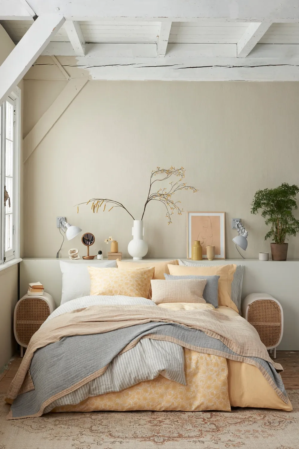 Vandyck Pure 42 dynetrekksett 140x200 light honey melert