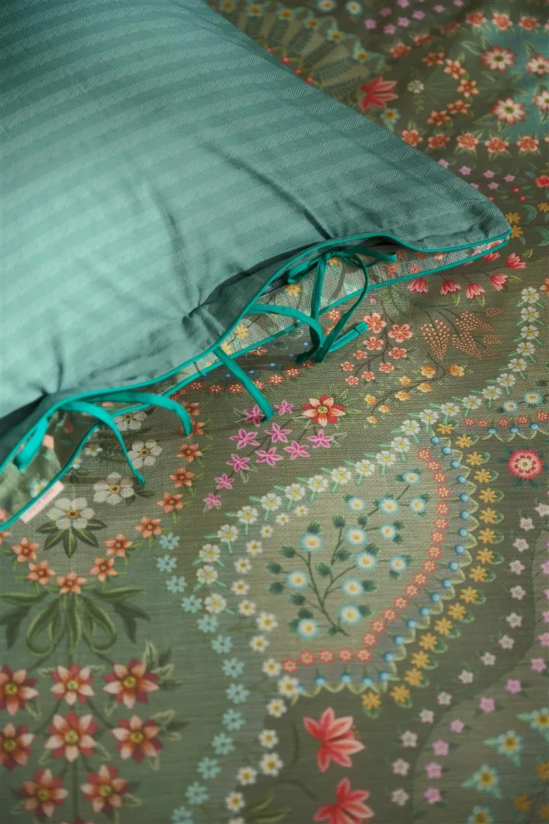 Pip Studio Alfombra dynetrekk 140x200 grønn percale