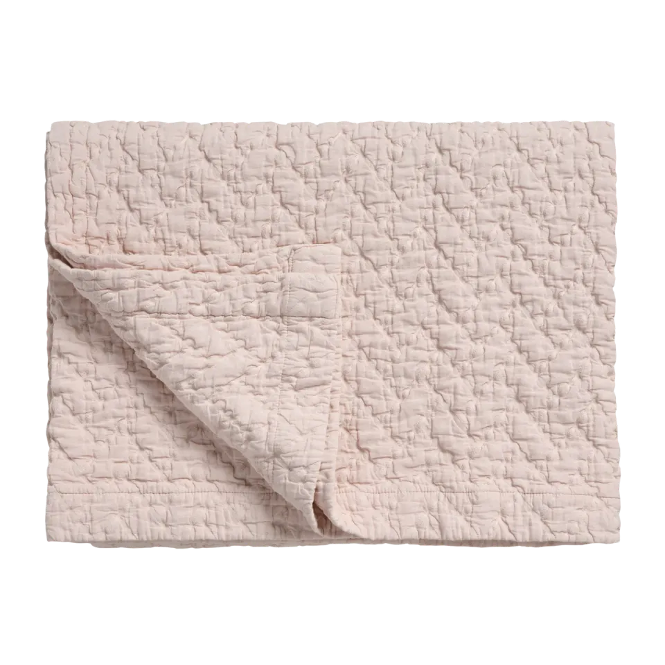 Vandyck Pure 10 sengeteppe 180x260 lys rosa bomull