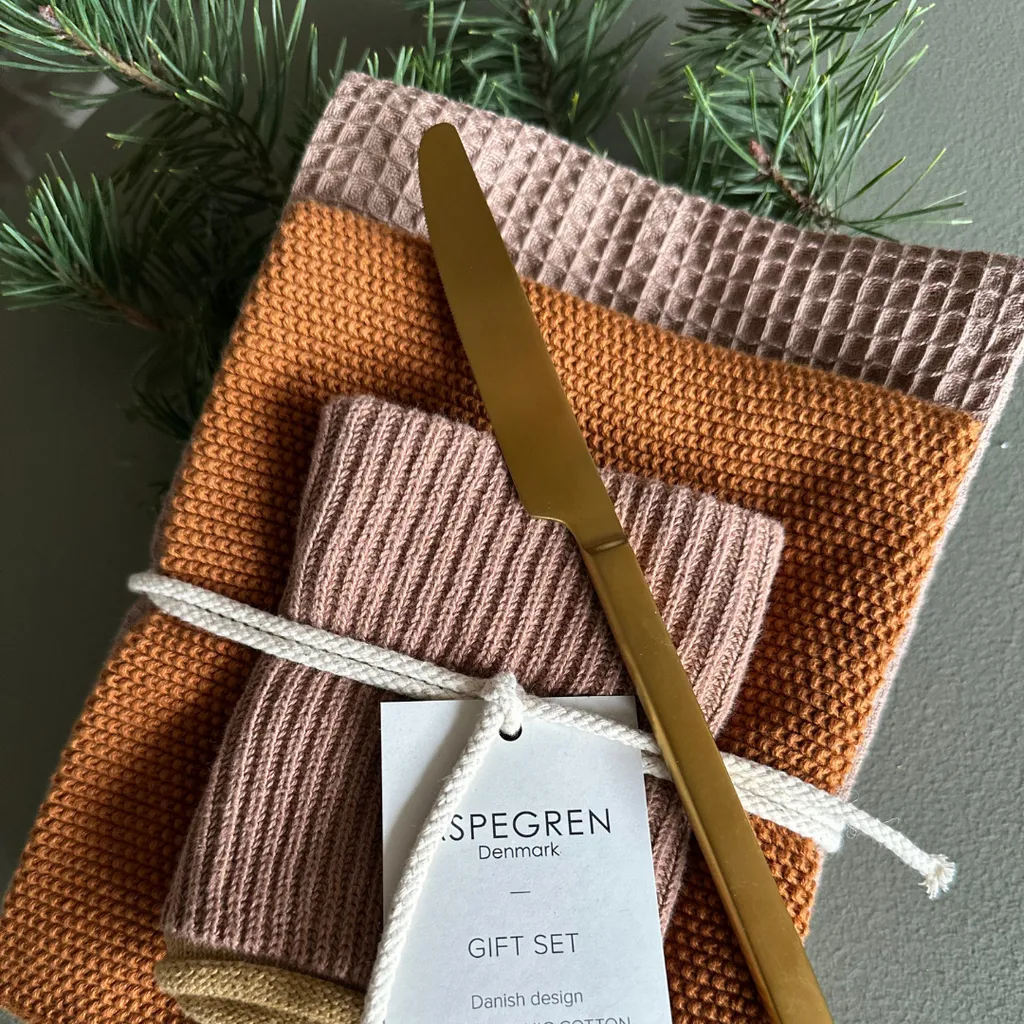 Aspegren Denmark Kitchen Gift Set gavesett cinnamon 3 deler økologisk