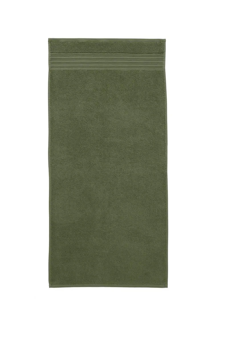 Beddinghouse Sheer badehåndkle 70x140 olivengrønn bomull