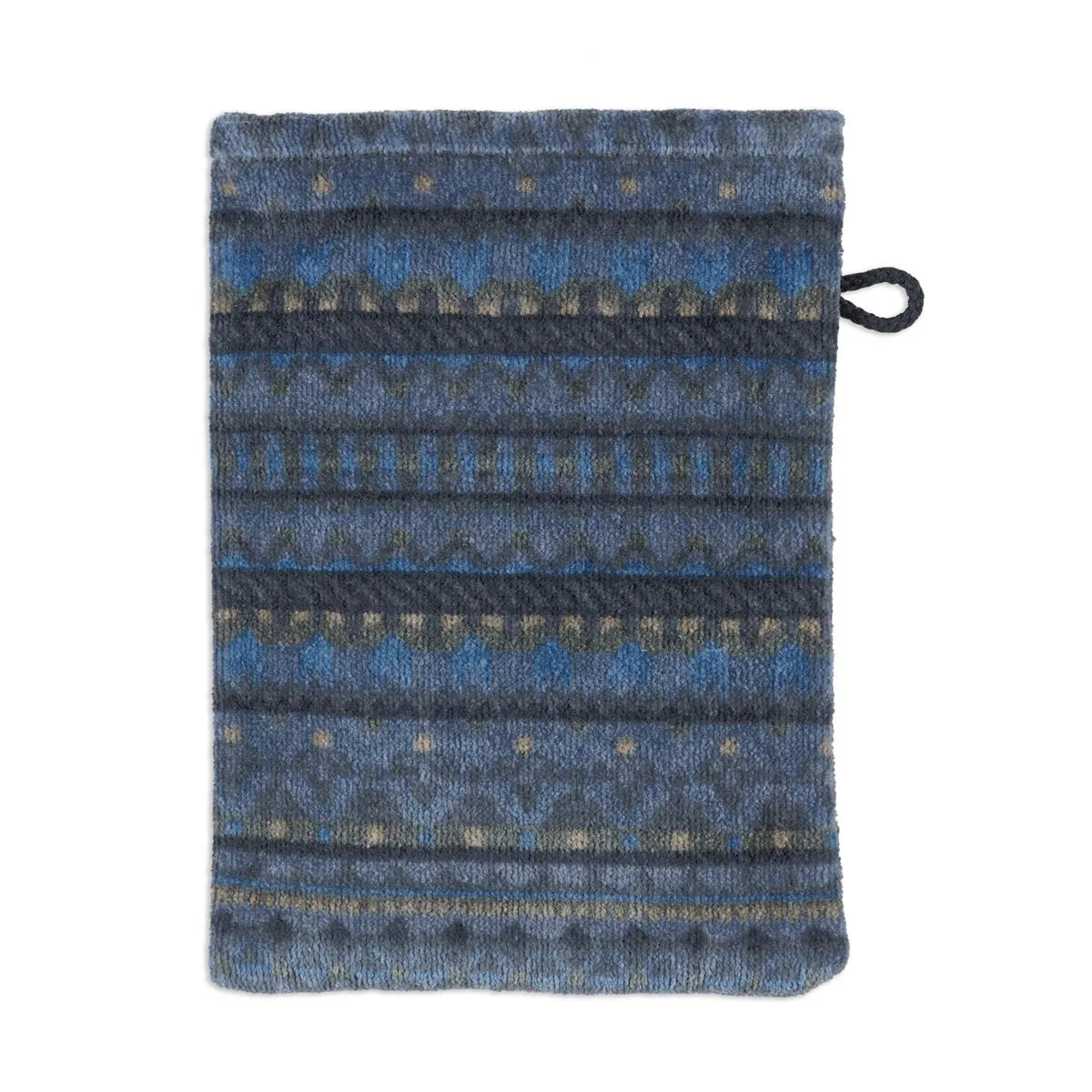 Pip Studio Geometric Print badehåndkle mørkeblått 70x140