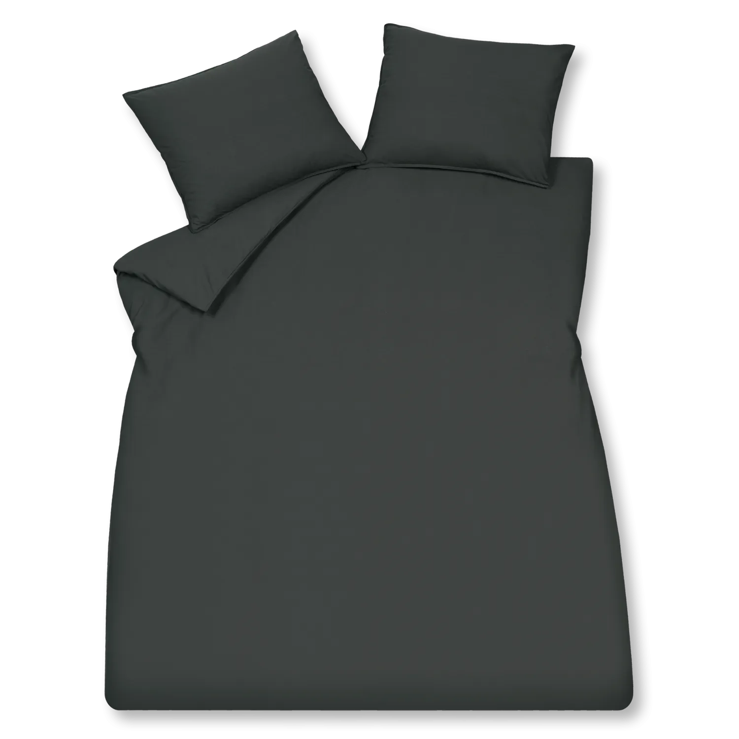 Washed Cotton dynetrekk off black 140x200 vasket