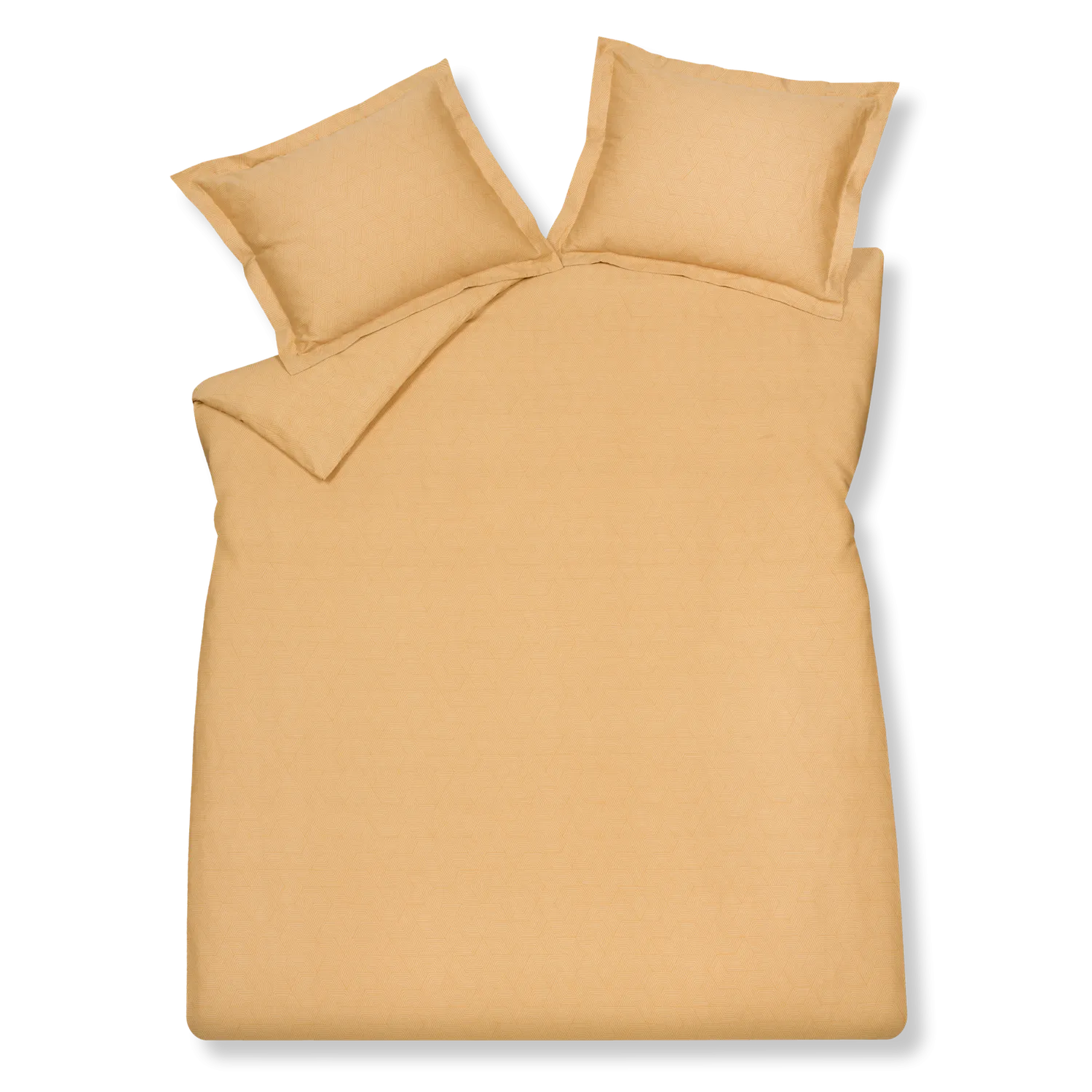 Vandyck Geometrical dynetrekk apricot blush sateng