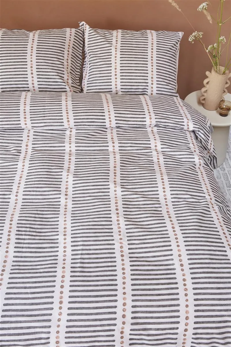 vtwonen Stip and Stripe dynetrekk 140x200 blush