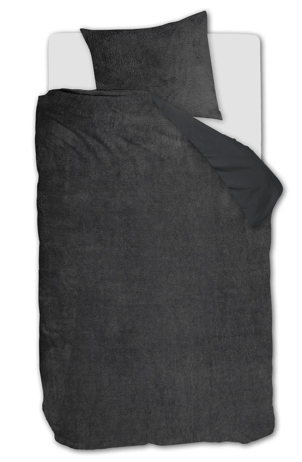 Ambiante Plush dynetrekk 140x200 antrasitt teddy