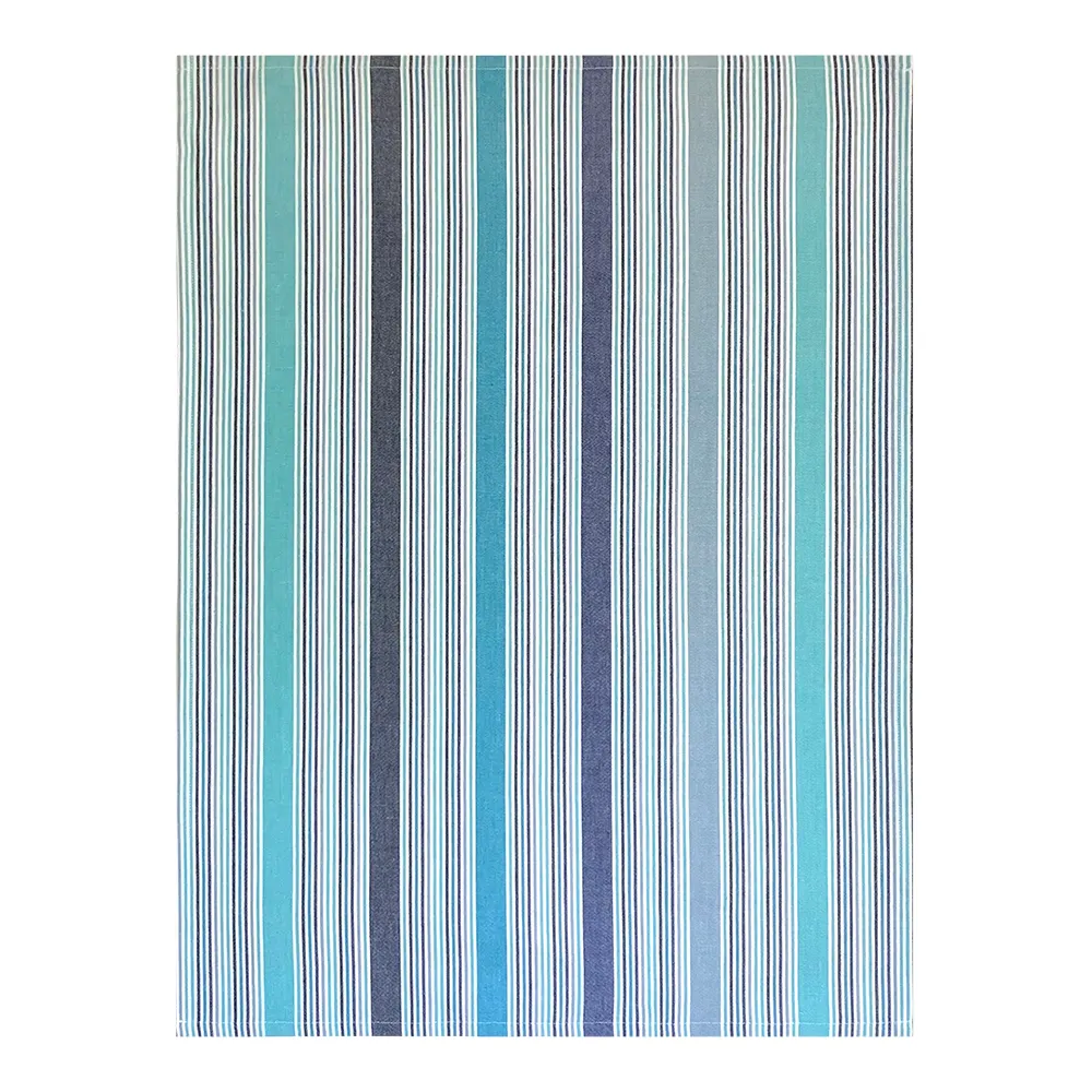 Solwang Design multi aqua blå kjøkkenhåndkle vevet