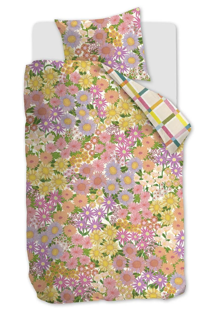 Oilily Lucia sengetrekk multi 140x200 blomster sateng