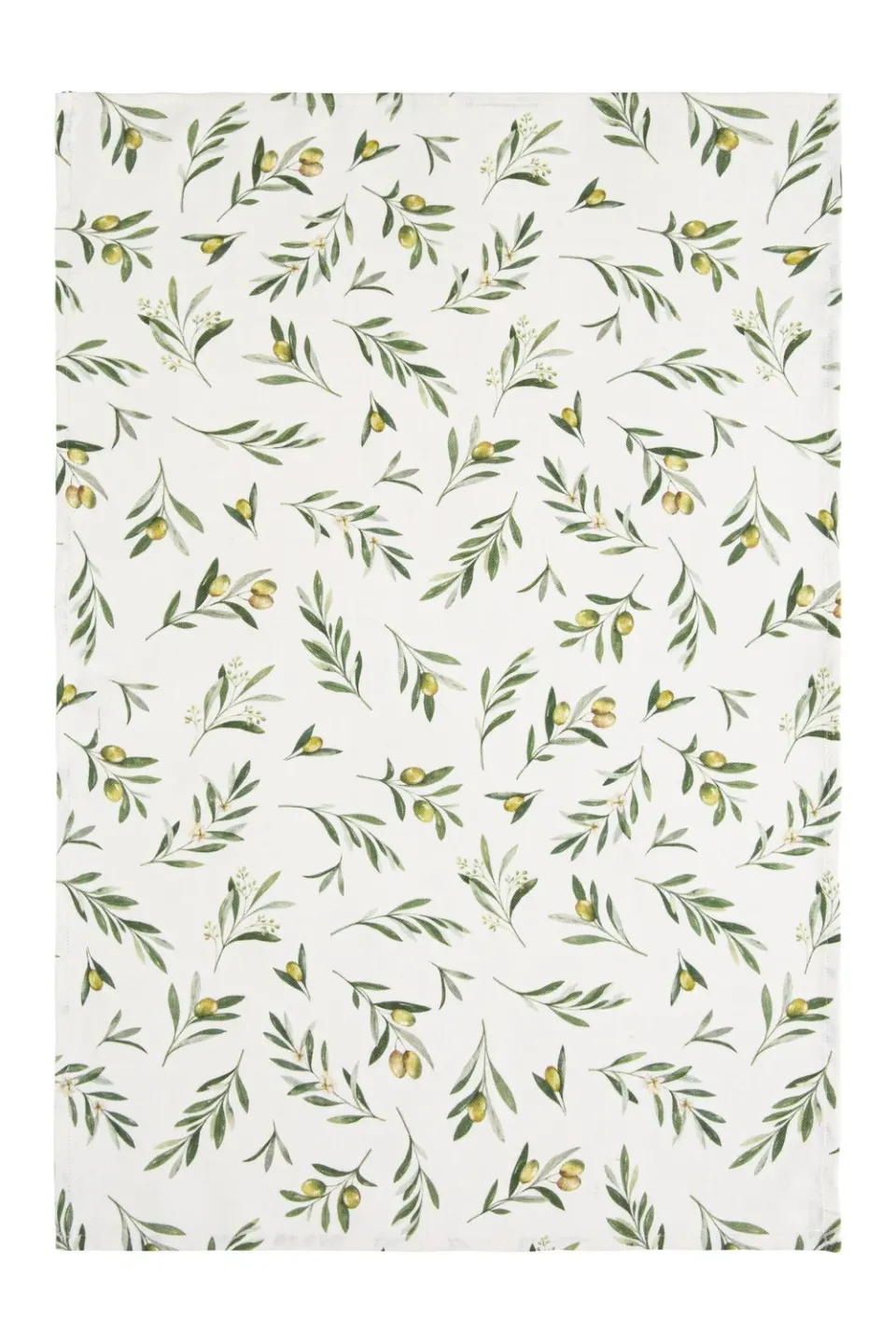 Coucke Olives kjøkkenhåndkle 50x75 cm bomull lin grønn