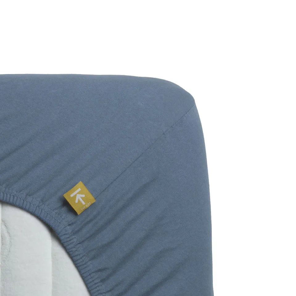 Beddinghouse Jersey Stretch laken 140x200 blått stretch