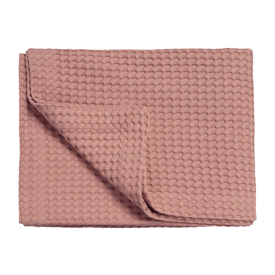 Vandyck Home Pique sengeteppe ash rose bomull