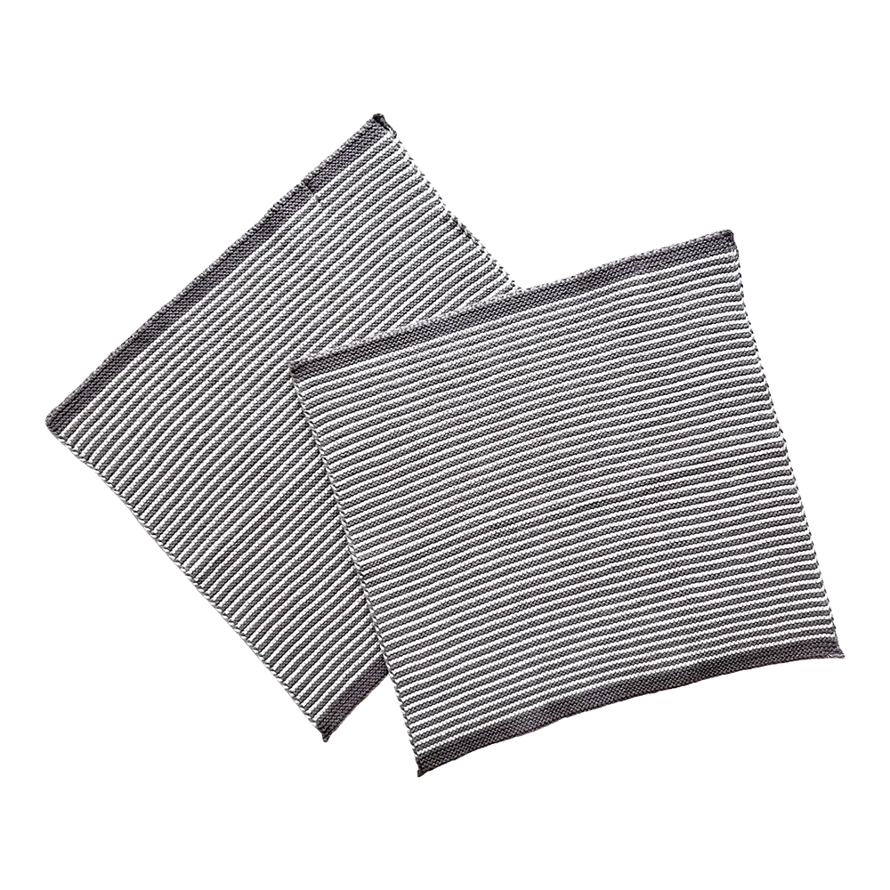 Solwang Design Varm Grå Stripe kluter 2-pk økologisk