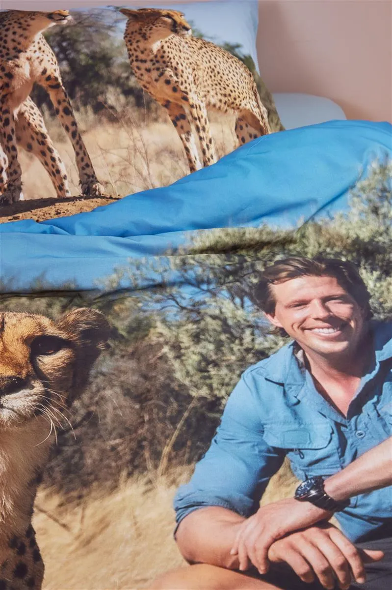 Freek Vonk Safari Survival dynetrekk 140x200 sand bomull