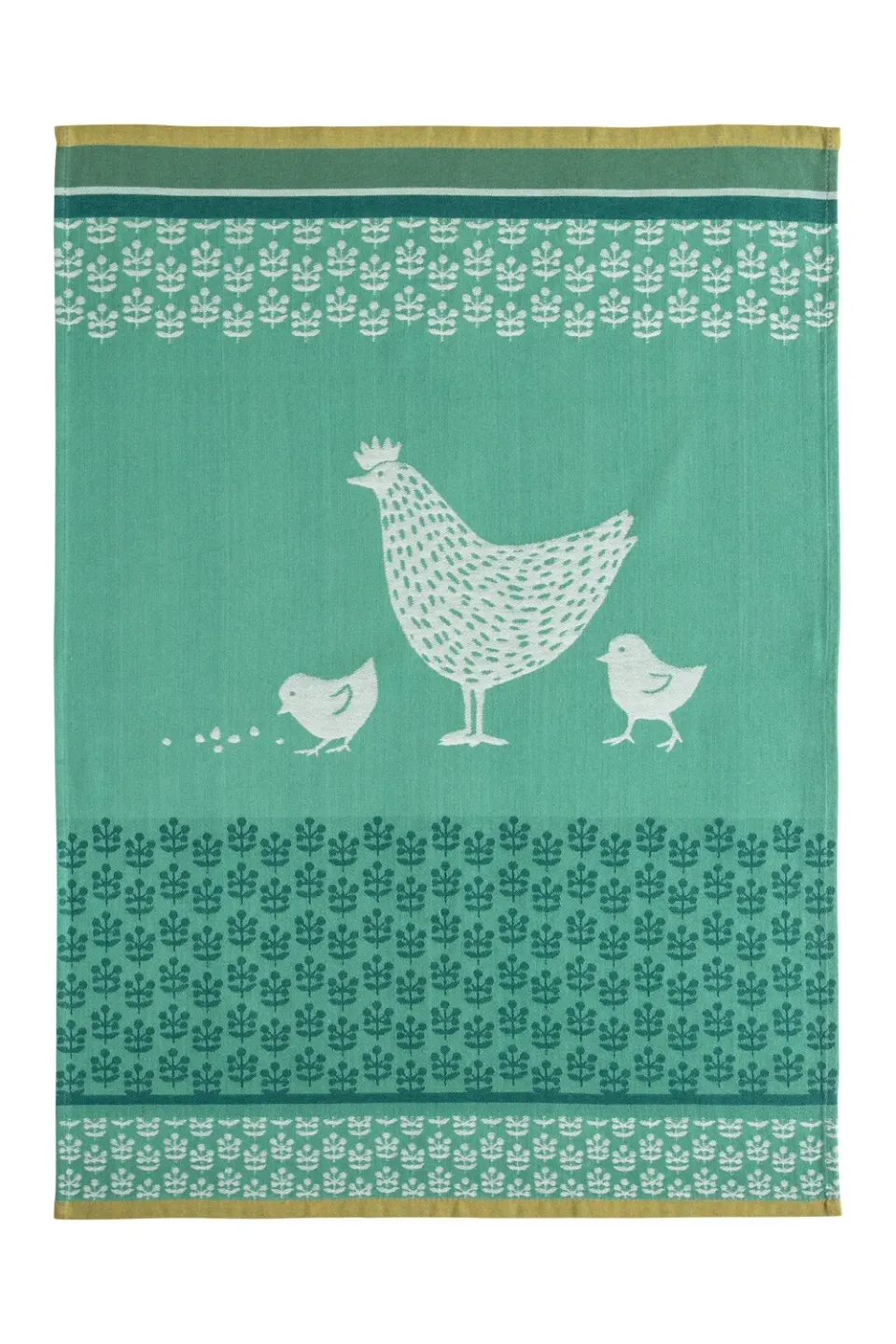 Coucke Cocotte kjøkkenhåndkle bomull grønn 50x75 cm