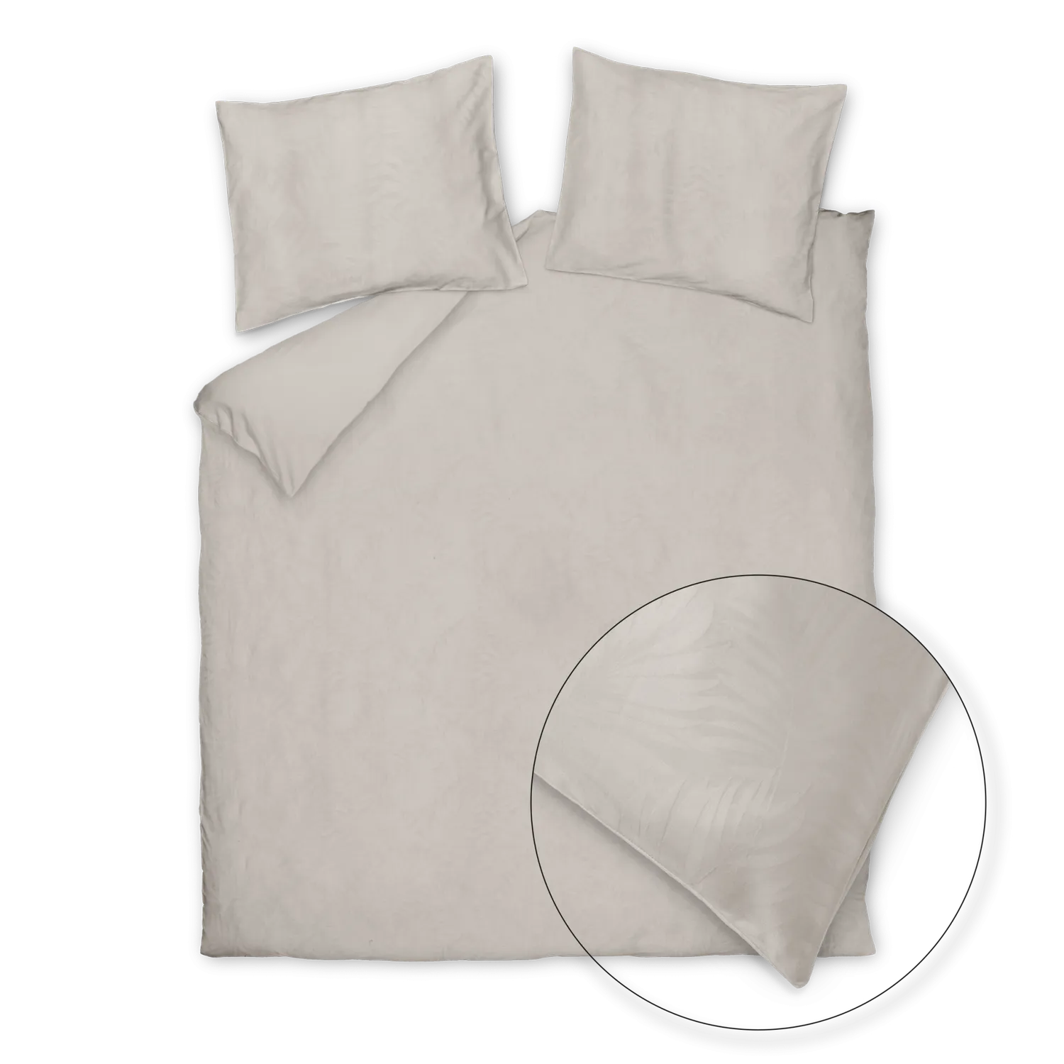 Vandyck Purity Alba dynetrekksett linen jacquard