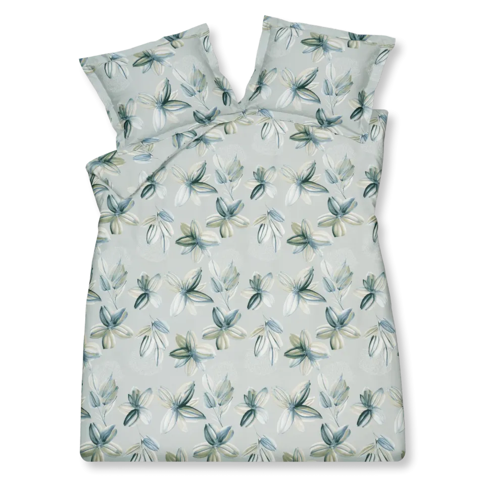 Vandyck Flower Party dynetrekk pearl blue blomst