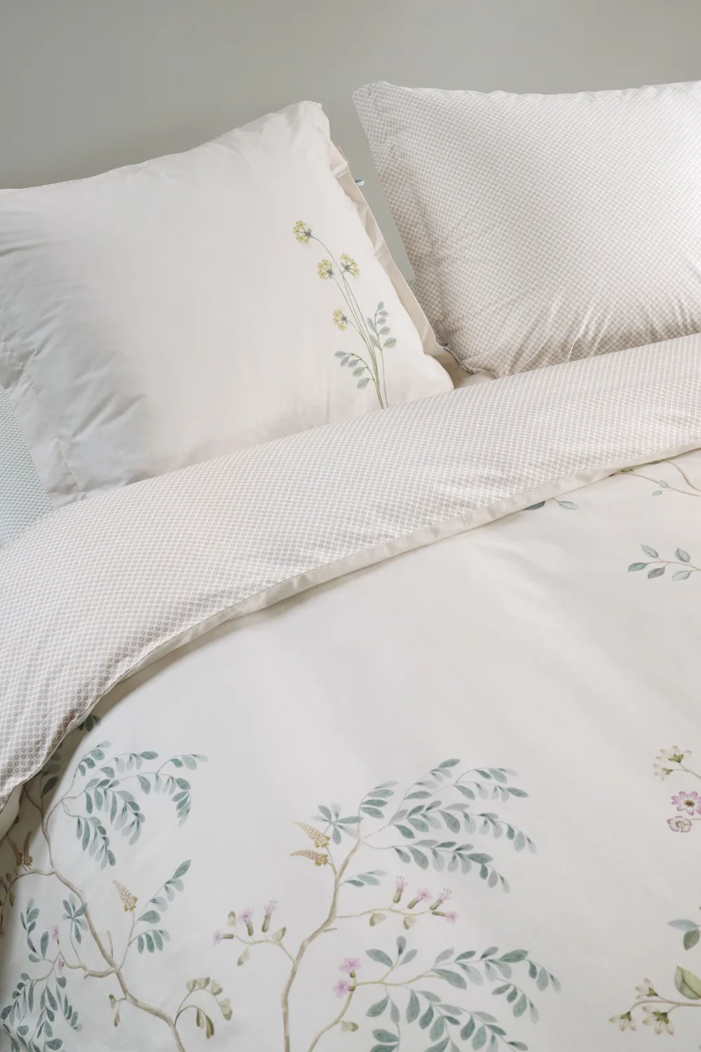 Pip Studio Desi Garden dynetrekk 140x200 offwhite bomull